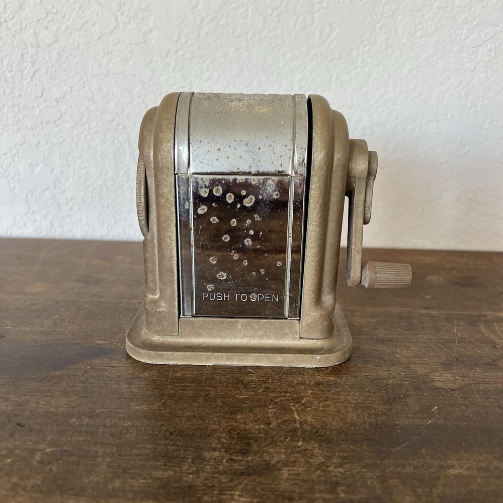 Vintage Boston Ranger 55 Pencil Sharpener 6 Hole Adjustable Point Selector‎ USA